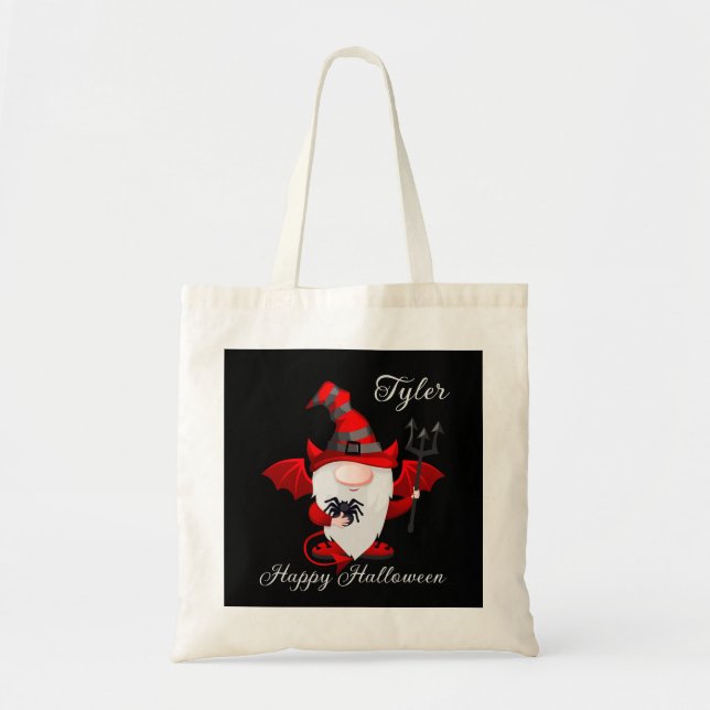 Bolsa Tote Truque de Halloween ou Trate Tote Bag (Frente)