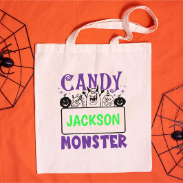 Bolsa Tote Truque de Halloween Personalizado ou Tratar Goodie