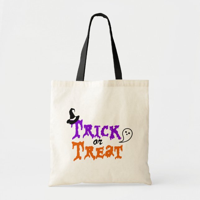 Bolsa Tote Truque de Spooky ou Trate o Tote de Halloween (Frente)