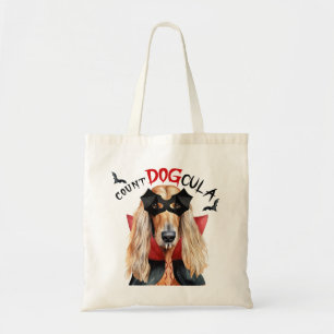 Bolsa Tote Truque de Vampiro de Cão de Cão Afegão ou Trate o