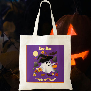 Bolsa Tote Truque fantasma de bruxa ou cemitério