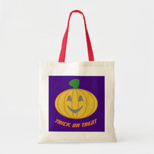 Bolsa Tote Truque Feliz de Halloween ou Trate a Pumpkin Tote