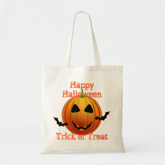 Bolsa Tote truque jack-o-lanterno ou travesseiro