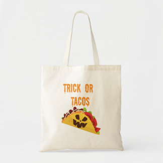 Bolsa Tote Truque ou saco do Dia das Bruxas do Taco
