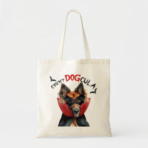 Bolsa Tote Truque ou tratamento de cães vampiros belgas Tervu