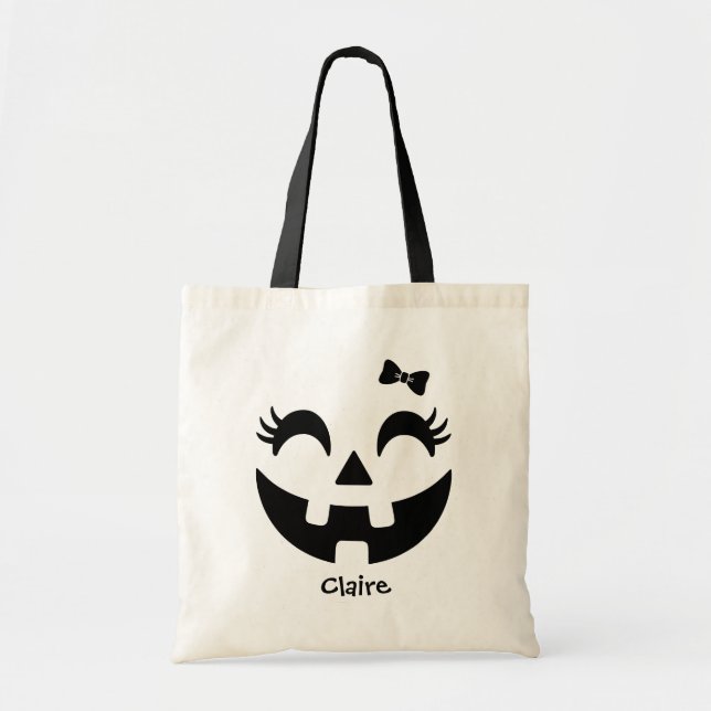 Bolsa Tote Truque Ou Tratamento De Halloween Do Lanterna Do J (Frente)