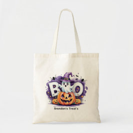Bolsa Tote Truque ou tratamento personalizado do fantasma