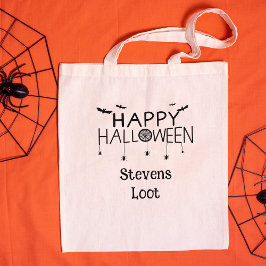 Bolsa Tote Truque ou tratamento personalizados do Dia das Bru
