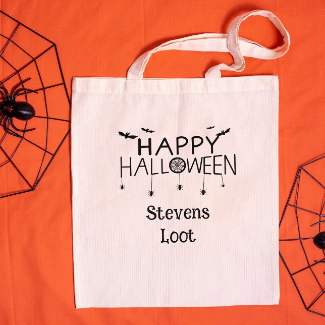 Bolsa Tote Truque ou tratamento personalizados do Dia das Bru (Criador carregado)