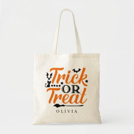 Bolsa Tote Truque Personalizado Ou Trate O Saco De Doces Do H
