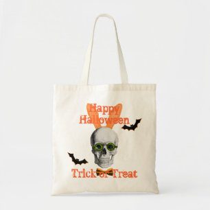 Bolsa Tote truque personalizável do crânio assustador ou trav