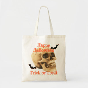 Bolsa Tote truque personalizável do crânio assustador ou trav