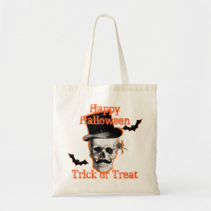 Bolsa Tote truque personalizável do crânio assustador ou trav