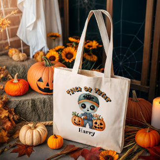 Bolsa Tote Truque Zombie Bonito ou Trate o Halloween Personal