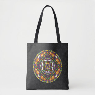 Bolsa Tote Truques e tratamentos Mandala - Saco "tudo sobre I