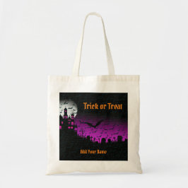 Bolsa Tote Truques ou ameaças Felizes Halloween
