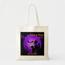 Bolsa Tote Truques ou ameaças Felizes Halloween