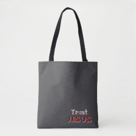 Bolsa Tote "Trust Jesus", Cinzas cristãs de citação