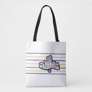 Bolsa Tote Truta arco-íris verão