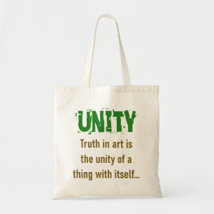 Bolsa Tote Truth In Art Is The Unity - Unity Quote