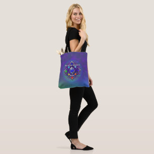 Bolsa Tote TSDS: Da vida e do amor Logotipo Azul e Verde