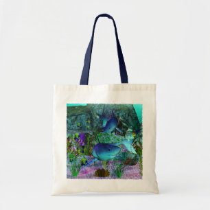 Bolsa Tote Tubarões da exploração 3D