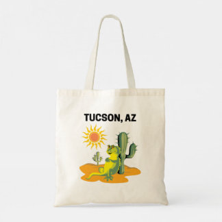 Bolsa Tote Tucson Arizona Lagarto do Deserto e Cacto