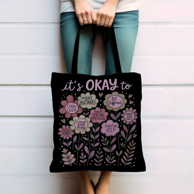 Bolsa Tote Tudo bem para Boho Floral (Criador carregado)
