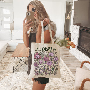 Bolsa Tote Tudo bem para Boho Floral