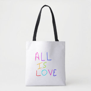 Bolsa Tote Tudo é amor, orgulho colorido do arco-íris LGBTQ g