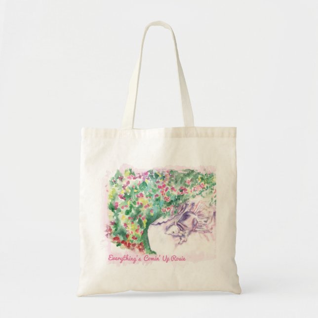 Bolsa Tote Tudo é Comin acima do saco de Rosie (Frente)