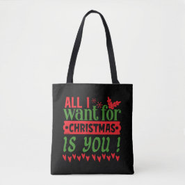 BOLSA TOTE TUDO O QUE EU QUERO É O NATAL