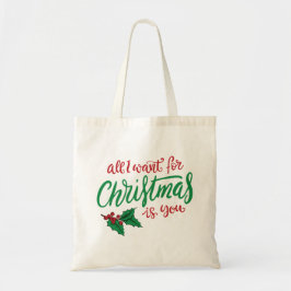 Bolsa Tote Tudo o que eu quero no Natal