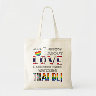 Bolsa Tote Tudo o que sei sobre amor eu aprendi assistindo Th