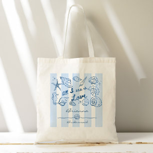 Bolsa Tote Tudo o que vejo é amor presentes personalizados pa