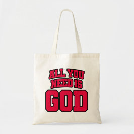Bolsa Tote Tudo o que você precisa é Deus