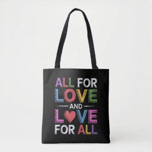 Bolsa Tote Tudo Pelo Amor E Amor Para Todos Mês do Orgulho LG