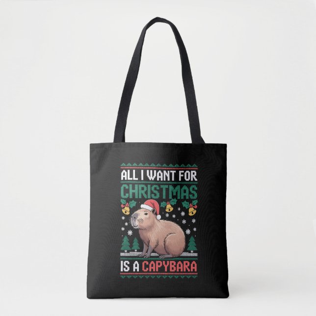 Bolsa Tote Tudo Que Eu Quero Para O Natal É Um Presente De Ca (Frente)