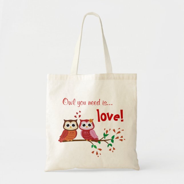 Bolsa Tote Tudo que você precisa é saco do amor (Frente)