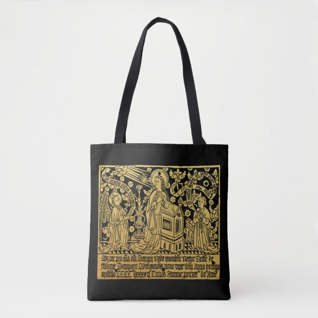 Bolsa Tote Tudor Brass Anunciando Mary Angel (Frente)