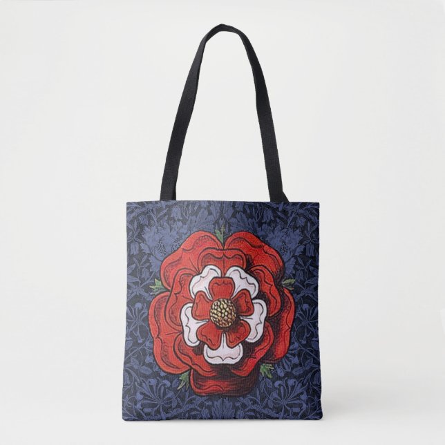 Bolsa Tote Tudor Rosa Vermelho e Branco (Frente)