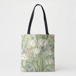 Bolsa Tote Tulip Meadow em Sage Green