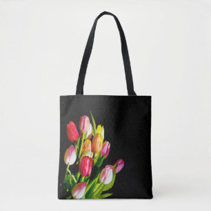 Bolsa Tote Tulip Painting - Arte Flor Original