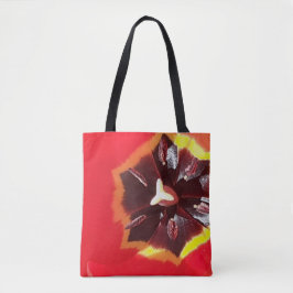 Bolsa Tote Tulipa Vermelha Escarlate