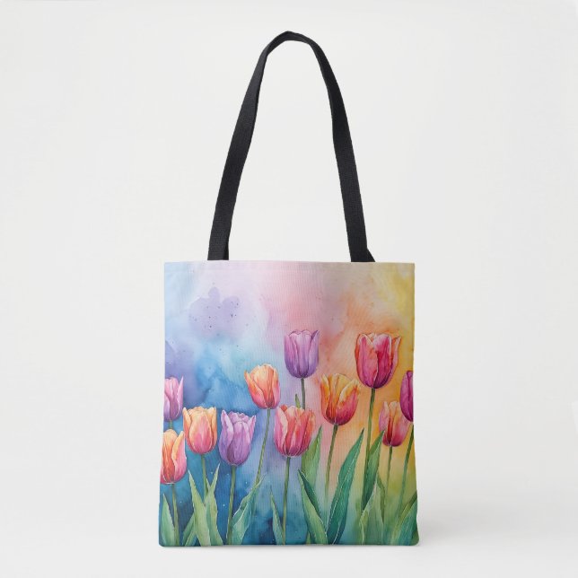 Bolsa Tote Tulipas aquáticas encantadoras (Frente)
