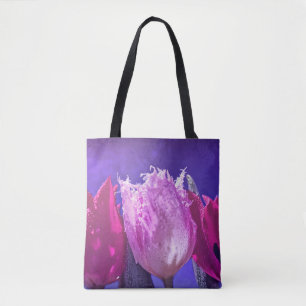 Bolsa Tote Tulipas bonitas em uma sacola