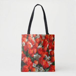 Bolsa Tote Tulipas bonito e daffodils