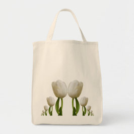 Bolsa Tote Tulipas brancas