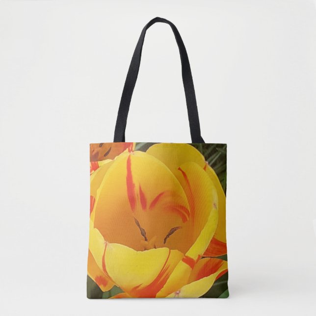 Bolsa Tote Tulipas de primavera (Frente)