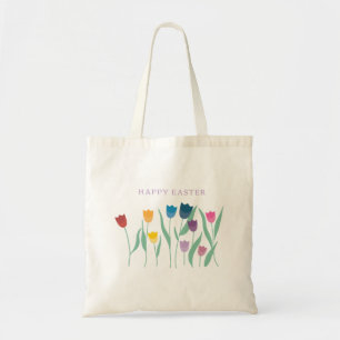 Bolsa Tote Tulipas do felz pascoa